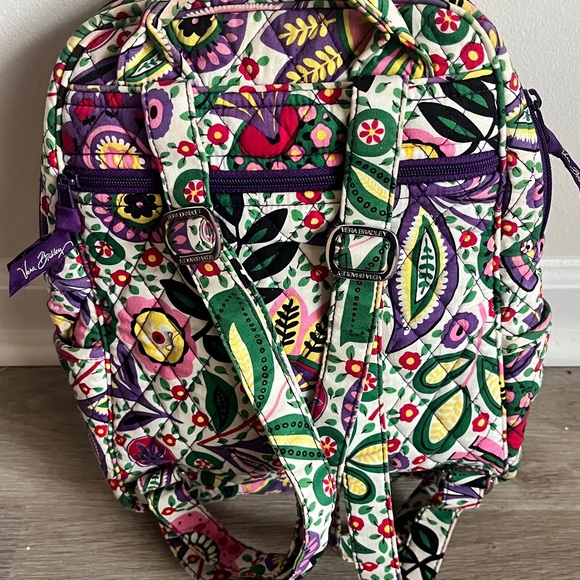 Vera Bradley Viva La Vera Pattern Campus Backpack - Retired Print - Picture 2 of 6